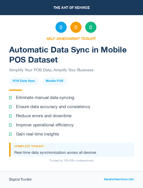 Automatic Data Sync in Mobile POS Dataset