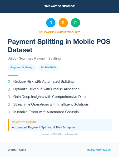 Payment Splitting in Mobile POS Dataset