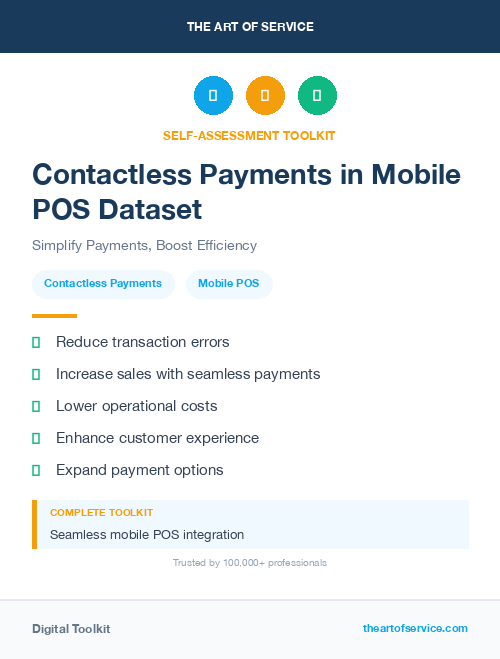 Contactless Payments in Mobile POS Dataset