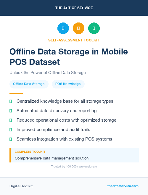 Offline Data Storage in Mobile POS Dataset