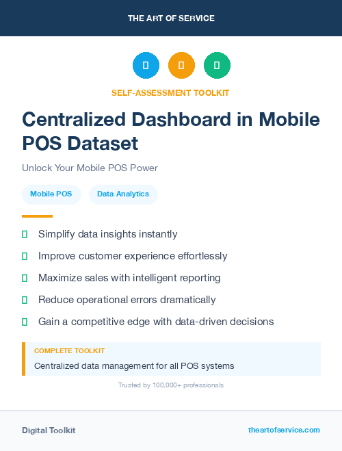 Centralized Dashboard in Mobile POS Dataset