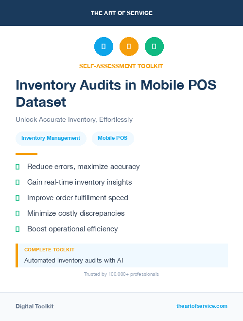 Inventory Audits in Mobile POS Dataset