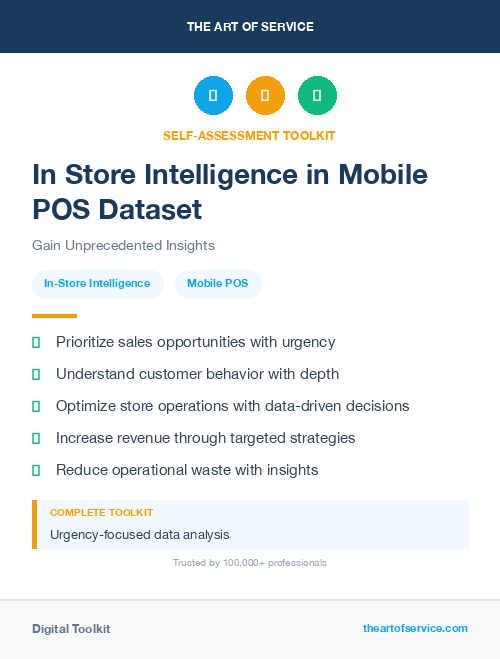 In Store Intelligence in Mobile POS Dataset