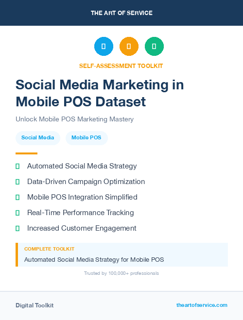 Social Media Marketing in Mobile POS Dataset