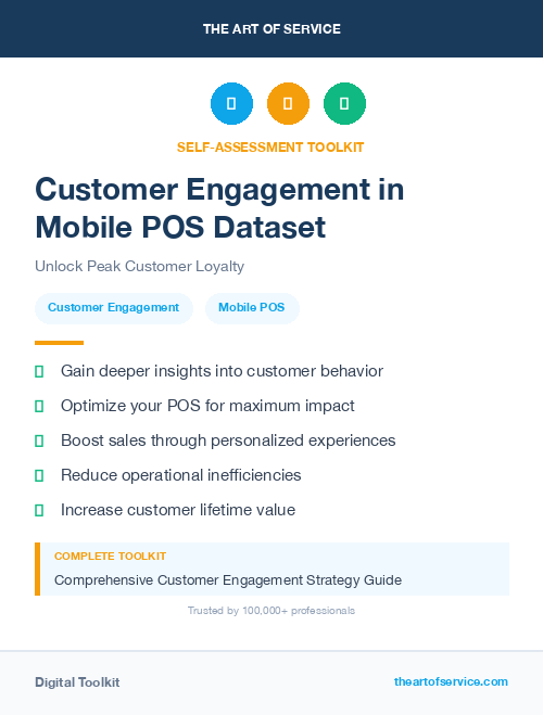 Customer Engagement in Mobile POS Dataset