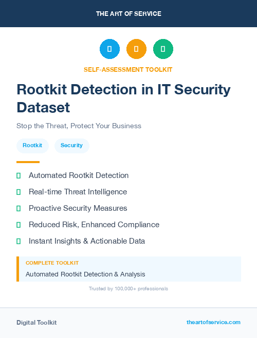 Rootkit Detection in IT Security Dataset