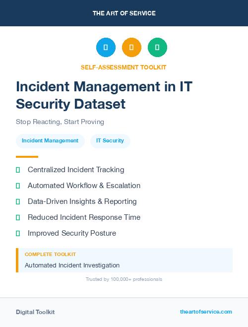 Incident Management in IT Security Dataset
