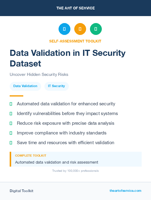 Data Validation in IT Security Dataset