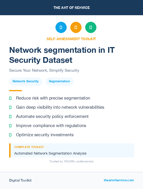 Network segmentation in IT Security Dataset