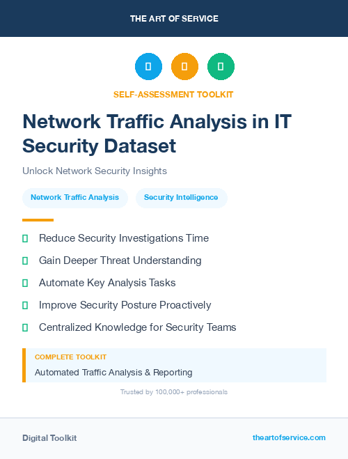 Network Traffic Analysis in IT Security Dataset