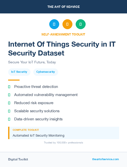 Internet Of Things Security in IT Security Dataset