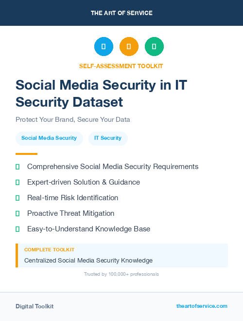 Social Media Security in IT Security Dataset