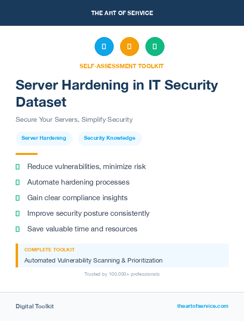 Server Hardening in IT Security Dataset