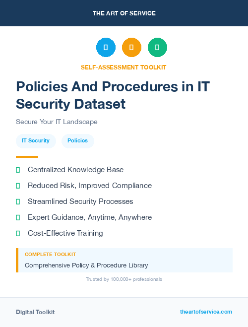 Policies And Procedures in IT Security Dataset