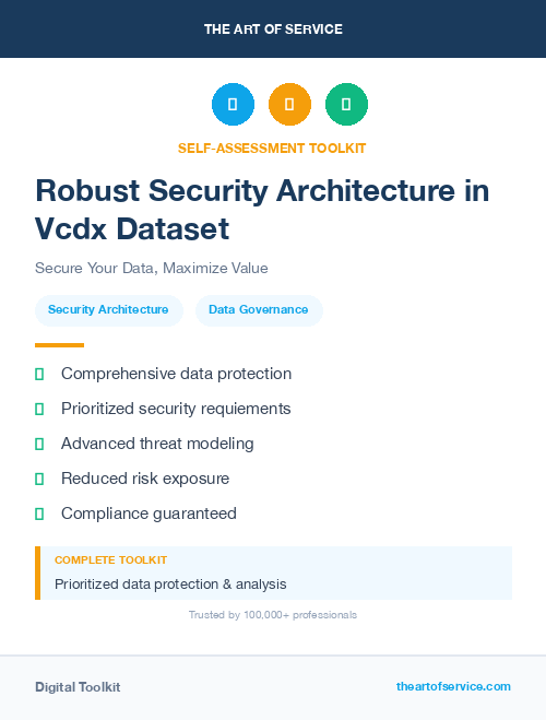 Robust Security Architecture in Vcdx Dataset