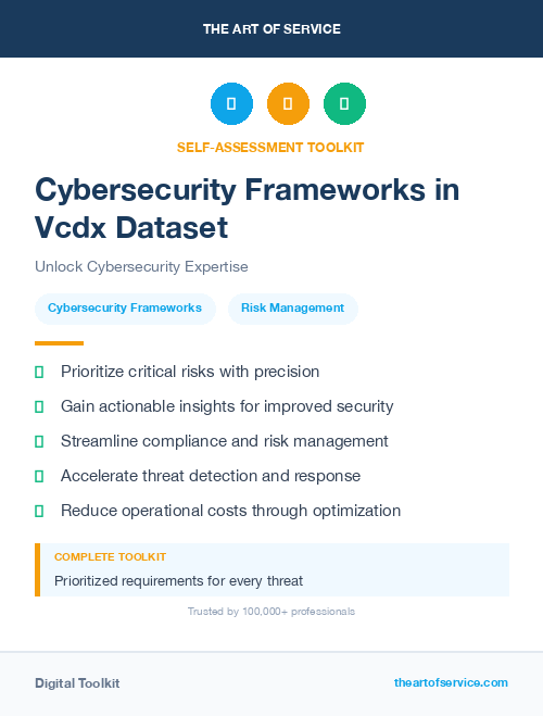 Cybersecurity Frameworks in Vcdx Dataset