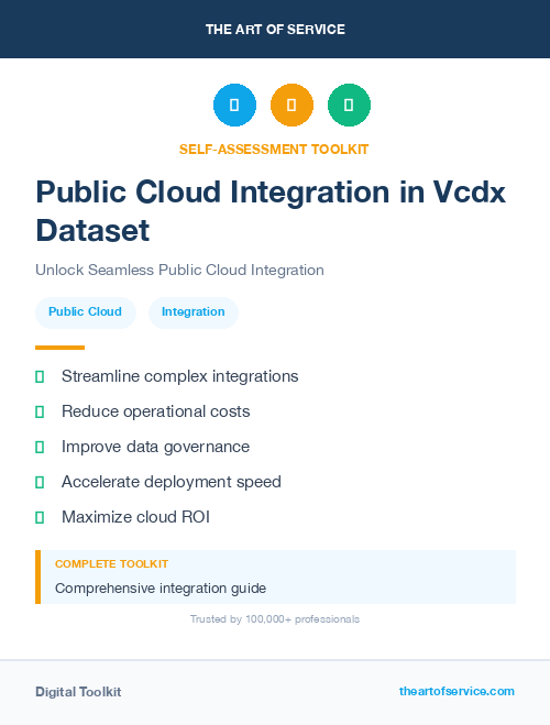 Public Cloud Integration in Vcdx Dataset