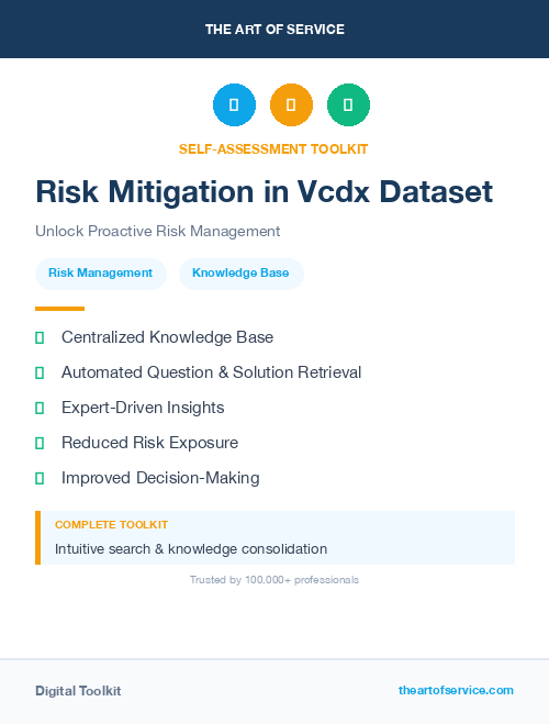 Risk Mitigation in Vcdx Dataset