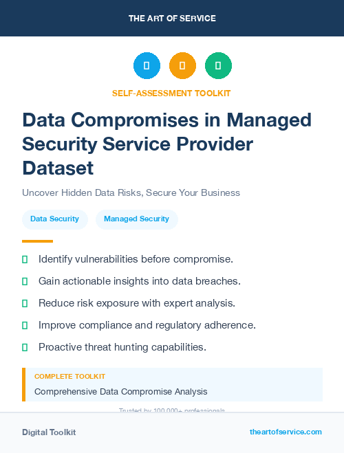 Data Compromises in Managed Security Service Provider Dataset