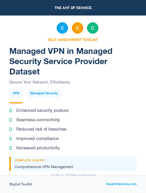 Managed VPN in Managed Security Service Provider Dataset