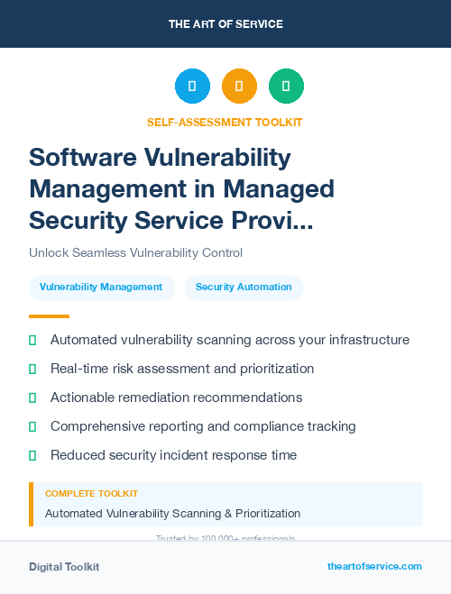 Software Vulnerability Management in Managed Security Service Provider Dataset