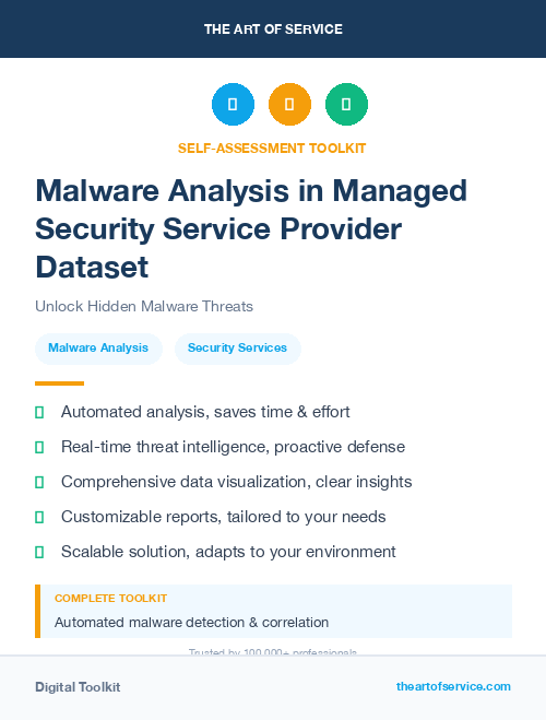 Malware Analysis in Managed Security Service Provider Dataset