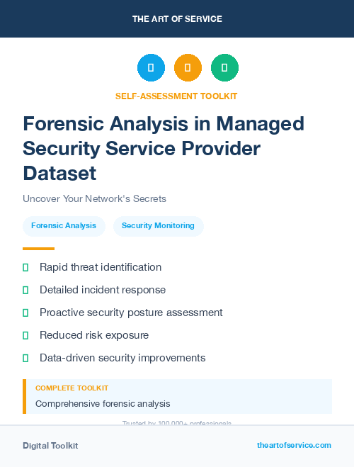 Forensic Analysis in Managed Security Service Provider Dataset