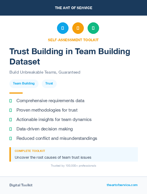 Trust Building in Team Building Dataset