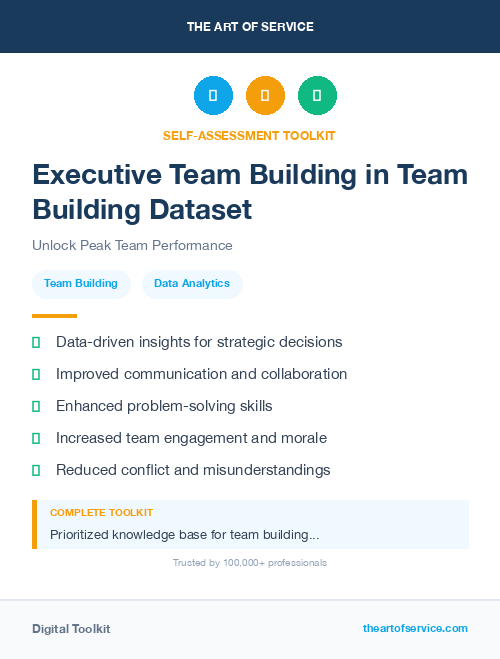 Executive Team Building in Team Building Dataset