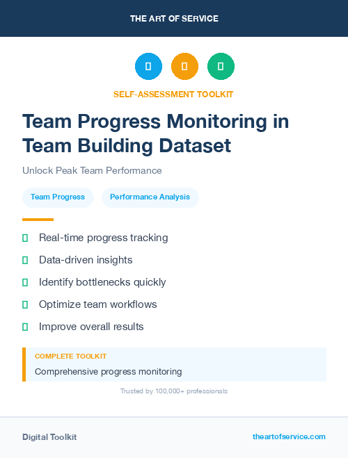 Team Progress Monitoring in Team Building Dataset