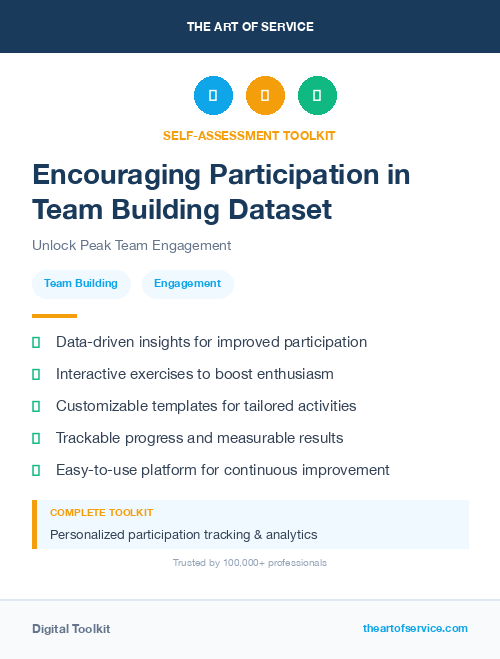 Encouraging Participation in Team Building Dataset