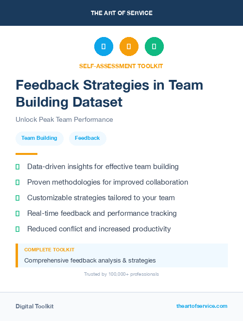 Feedback Strategies in Team Building Dataset