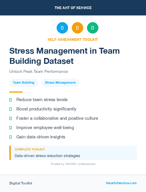 Stress Management in Team Building Dataset