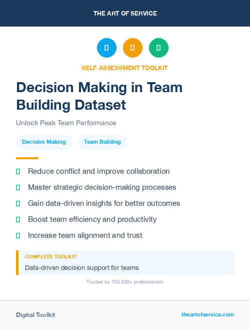 Decision Making in Team Building Dataset