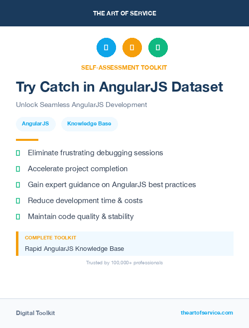 Try Catch in AngularJS Dataset