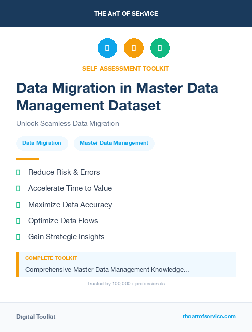Data Migration in Master Data Management Dataset
