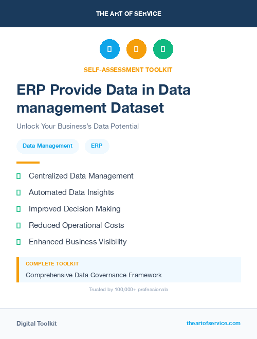 ERP Provide Data in Data management Dataset