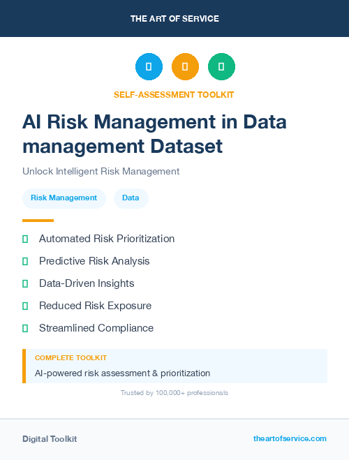 AI Risk Management in Data management Dataset