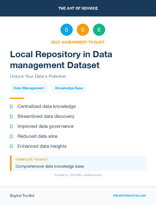 Local Repository in Data management Dataset