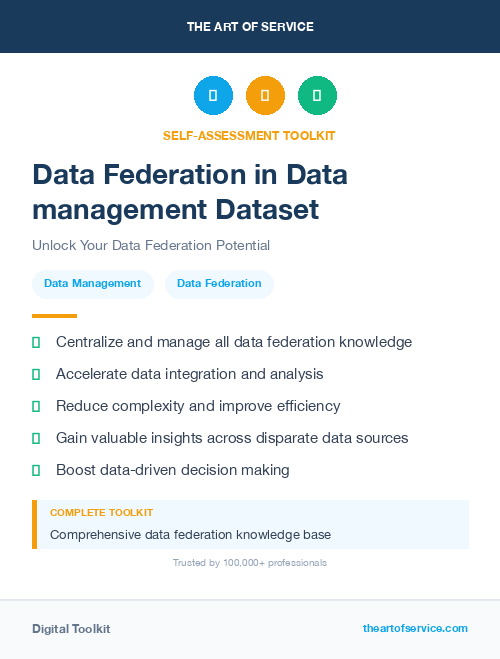 Data Federation in Data management Dataset