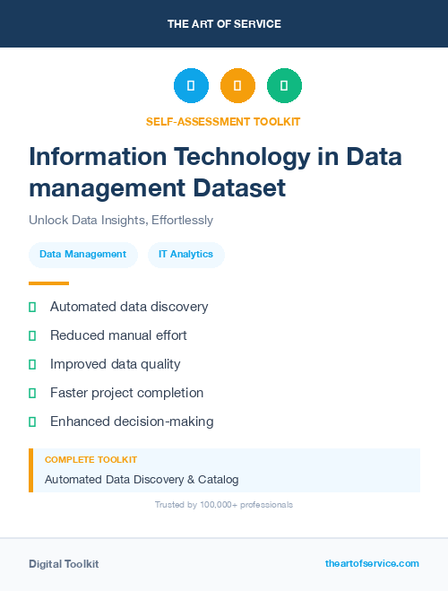 Information Technology in Data management Dataset