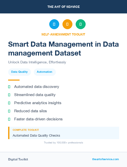 Smart Data Management in Data management Dataset