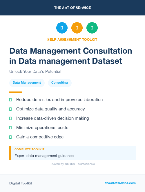 Data Management Consultation in Data management Dataset