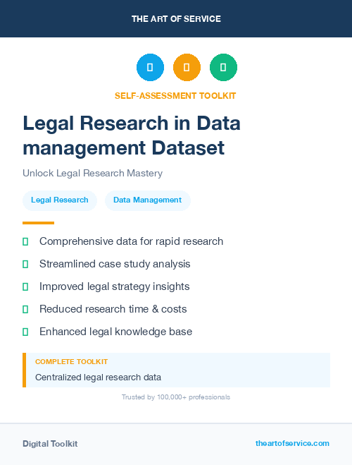 Legal Research in Data management Dataset