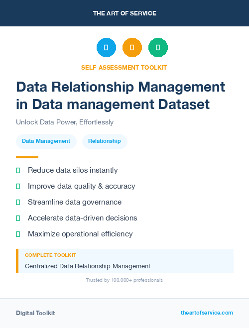 Data Relationship Management in Data management Dataset