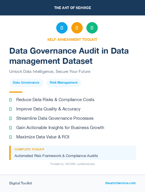 Data Governance Audit in Data management Dataset