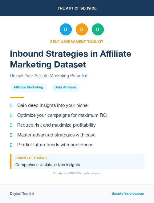 Inbound Strategies in Affiliate Marketing Dataset