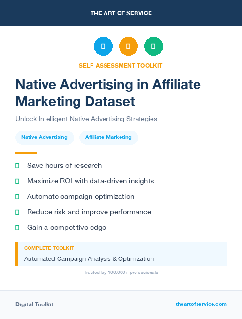 Native Advertising in Affiliate Marketing Dataset