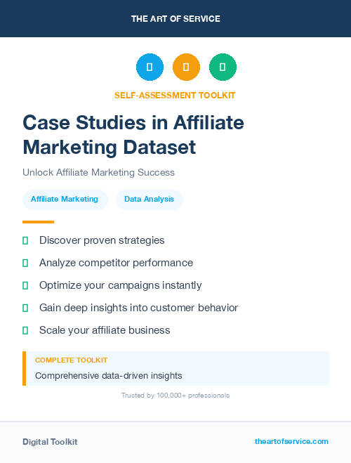 Case Studies in Affiliate Marketing Dataset