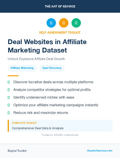 Deal Websites in Affiliate Marketing Dataset